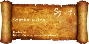 Szarka Anita névjegykártya
